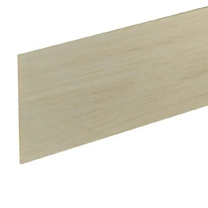 Profiles and more Rechteckleiste - 100 cm x 100 mm x 3 mm, Balsaholz - Holzleiste aus hellem Holz mit feiner Maserung, ideal für Modellbau, Bastelarbeiten oder als Dekoelement.