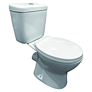 Sanotechnik WC monoblok bez ruba Roma (Keramika, 665 x 360 x 725 mm, Bijele boje)