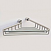 Kutna košarica za tuš kabinu Inox  (Mjed, Materijal: Plemeniti čelik) | BAUHAUS