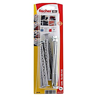 Fischer Udarna tipla s vijkom SXRL FUS (Ø x D: 10 x 100 mm, Upuštena glava, 4 Kom.)