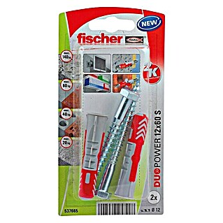 Fischer Duopower Set univerzalnih tipli (Promjer tiple: 12 mm, Duljina tiple: 60 mm, 2 Kom.)