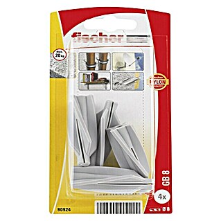 Tipla za beton Fischer GB 8 (Promjer tiple: 8 mm, Duljina tiple: 50 mm, Prikladno za: Beton s porama, Ukupan broj komada: 4 Kom.)