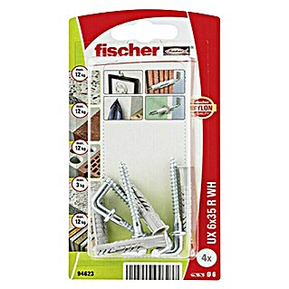 Univerzalne tiple Fischer UX s vijcima (Promjer tiple: 6 mm, Duljina tiple: 35 mm, Ukupan broj komada: 4 Kom.)