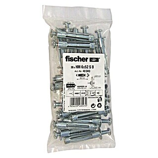 Fischer Metalna tipla za šupljine (Ø x D: 12 x 52 mm, Dubina bušenja: 62 mm, 20 Kom.)