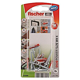 Fischer Tacos Fischer DuoPower 534993 Ø 6 x 30 mm Nailon (45 Unidades)