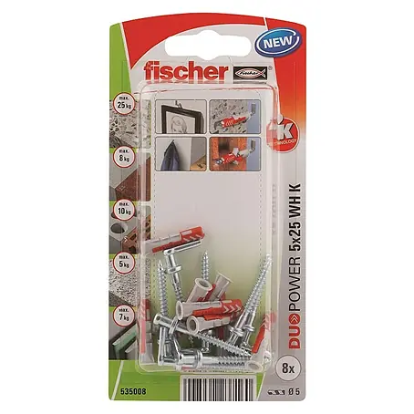 Fischer Duopower Juego de clavijas WH K