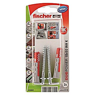 Fischer Duopower Set univerzalnih tipli (Promjer tiple: 10 mm, Duljina tiple: 50 mm, 2 Kom.)
