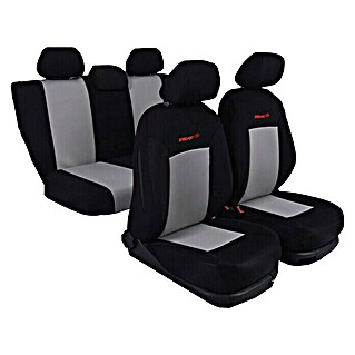 Set presvlaka za automobilska sjedala (Crno-sive boje, Veličina: Univerzalno)