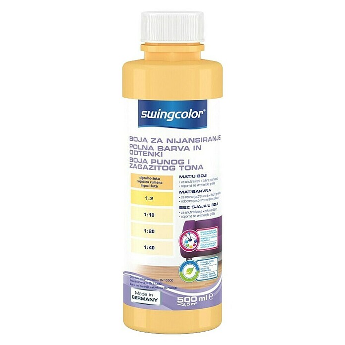 swingcolor Barva za odtenke  (Svetlo rumena, 500 ml) | 5864 - IF Disp. Vollton- und Abtönfarbe | HADC - Innenfarben | HAD - Farben | HA - Farben | H - Innendeko/Farben | BAUHAUS
