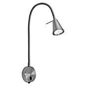 Brilo Led-wandlamp (4 W, Nikkel mat, l x b x h: 5,8 x 20,5 x 45 cm, Lichtkleur: Warm wit)