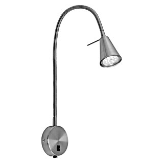 Briloner LED-Wandstrahler Comfort Light (5 W, L x B x H: 5,8 x 20,5 x 45 cm, Silber, Warmweiß)