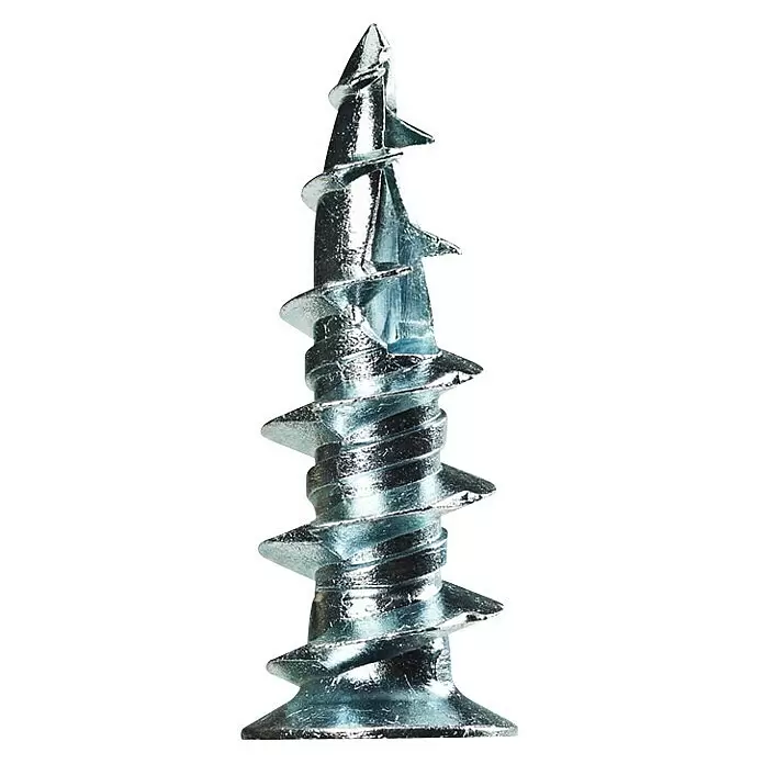 Cobra Gipskartondübel Walldriller - Durchmesser: 4 mm, Belastbarkeit: 28 kg, 25 Stk., Selbstschneidendes Gewinde, Zink - Detailaufnahme