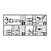 Cobra Tiple za gipsane ploče Drillertoggle  (Ø x D: 4 x 50 mm, Opteretivost: 50 kg, 6 Kom., Plastika) | BAUHAUS