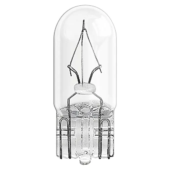 Osram Standlicht-Leuchte - W3W, 2 Stk. - Klare Glassockellampe mit internem Glühfaden für Autoinnenbeleuchtung, ideal für Armaturenbretter.