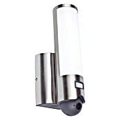 Lutec Aplique exterior LED con cámara (18 W, 140 x 76 x 334 mm, Plateado, IP44) | BAUHAUS