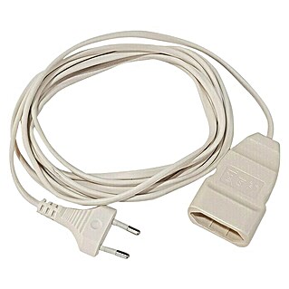 Voltomat Produžni kabel s Euro priključkom i prekidačem (Bijele boje, 3 m, H03VVH2-F, Broj parica: 2, 0,75 mm²)