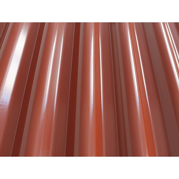 Placa de cubierta Ecolina (Rojo, 2 m x 1,1 m x 1,8 mm, PVC)