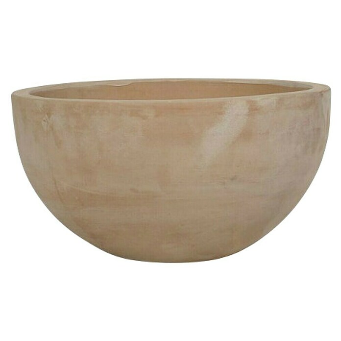 Okrugla tegla za cvijeće BOWL  (Vanjska dimenzija (ø x V): 34 x 18 cm, prirodni materijali, Smeđe boje) | BAUHAUS