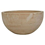 Okrugla tegla za cvijeće BOWL  (Vanjska dimenzija (ø x V): 34 x 18 cm, prirodni materijali, Smeđe boje) | BAUHAUS
