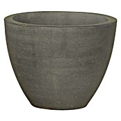 Okrugla tegla za cvijeće  (Vanjska dimenzija (ø x V): 16 x 20 cm, prirodni materijali, Sive boje) | BAUHAUS