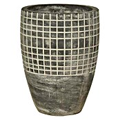 Tegla za cvijeće s mozaikom  (Vanjska dimenzija (ø x V): 25 x 33 cm, Beton, Sive boje) | BAUHAUS