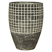 Tegla za cvijeće s mozaikom  (Vanjska dimenzija (ø x V): 36 x 48,5 cm, Beton, Sive boje) | BAUHAUS
