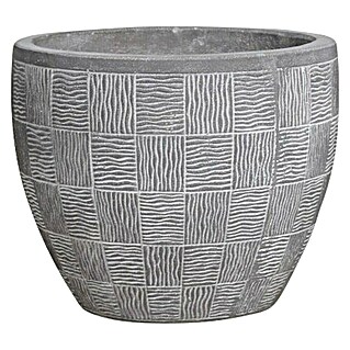 Tegla za cvijeće (Vanjska dimenzija (ø x V): 28 x 34 cm, Beton, Sive boje)