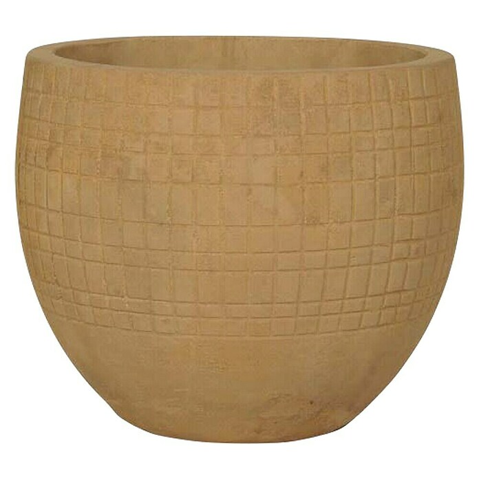 Okrugla tegla za cvijeće sa mozaikom  (Vanjska dimenzija (ø x V): 35 x 41 cm, prirodni materijali, Terakota) | BAUHAUS