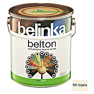 Lazura za drvo Belinka Belton (Bijele boje, 2,5 l, Mat)