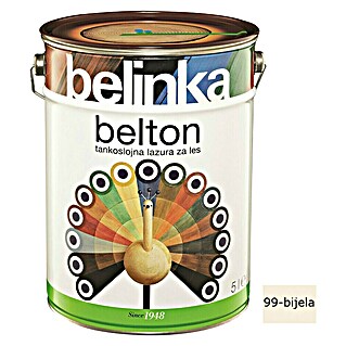 Lazura za drvo Belinka Belton (Bijele boje, 5 l, Mat)