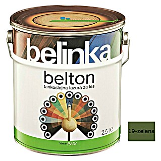 Lazura za drvo Belinka Belton (Zelene boje, 2,5 l, Mat)