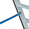 Krause Stehleiter (10 Stufen, Arbeitshöhe: 4,35 m, Aluminium)