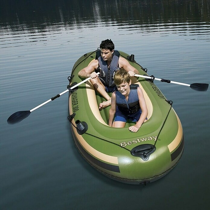 Bestway Hydro Force Napihljiv čoln Voyager 300  (Do x Š x V: 2,43 m x 1,03 m x 31 cm, Primerno za: 2 + 1 oseb, Nosilnost: 170 kg) | 1412 - Schlauchboote | ABIM - Boote | ABI - Nautic | AB - Nautic | A - Eisenwaren | BAUHAUS