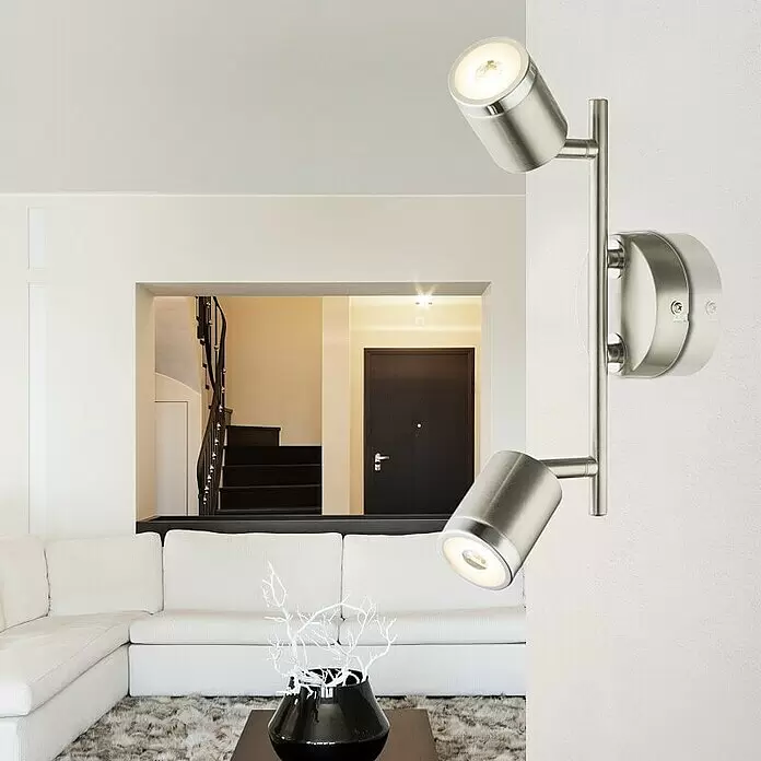 Tween Light LED-Deckenstrahler Star - 10 W, Nickel matt, Warmweiß, 2 Stk. - Stimmungsaufnahme