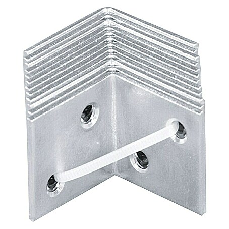 Vormann Breitwinkel Sparpack (L x B: 30 x 30 mm, 12 Stk., Stahl, Silber)