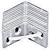 Stuhlwinkel (L x B x H: 23 x 23 x 13,5 mm, 12 Stk., Stahl, Verzinkt)