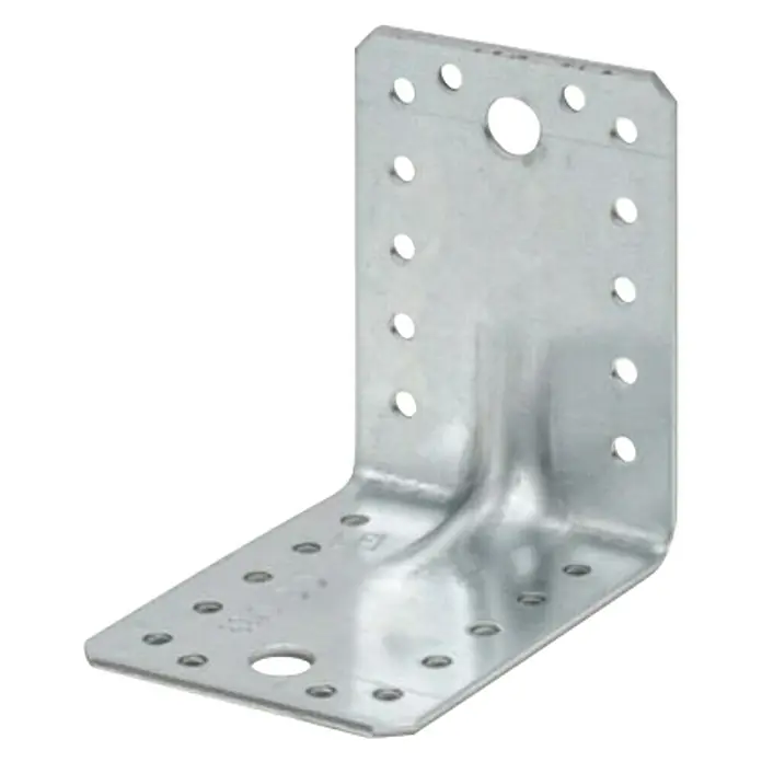 Stabilit Escuadra para cargas pesadas - 70 x 70 x 55 mm, 1 ud. - Escuadra metálica con múltiples orificios para una fijación segura, ideal para construcción en madera y proyectos de edificación.
