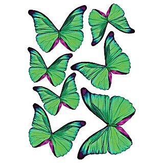 Adhesivos decorativos 3D Mariposas (Mariposa, Verde)