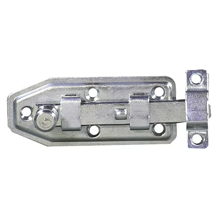 Stabilit Falleba para ventana - 60 x 25 mm - Cerrojo deslizante metálico con orificios para tornillos, perfecto para asegurar puertas y portones. Resistente y fiable.