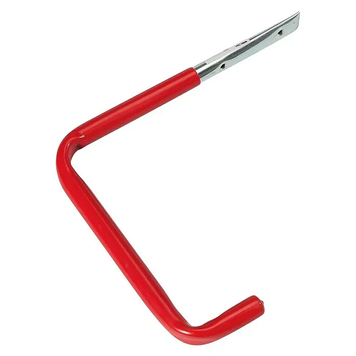 Stabilit Wandhaken - 25 x 2,2 x 30,2 cm, Belastbarkeit: 15 kg, Durchmesser: 12 mm - Roter, L-förmiger Fahrradaufhänger zur Wandmontage, ideal für Garagen oder Schuppen, zur platzsparenden Aufbewahrung.