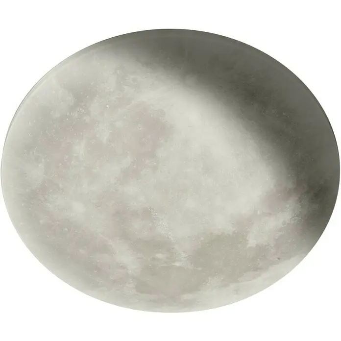 Trio Lighting Plafón LED redondo Luna - 22 W, Ø x Al: 40 x 10 cm, Gris - Esta imagen muestra la luna, un objeto astronómico fascinante y hermoso que ilumina el cielo nocturno.