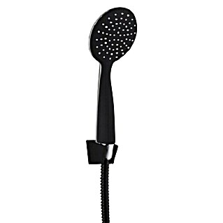 Aquaart Tuš slušalica s držačem i crijevom (Broj funkcija: 1 Kom., Crne boje)