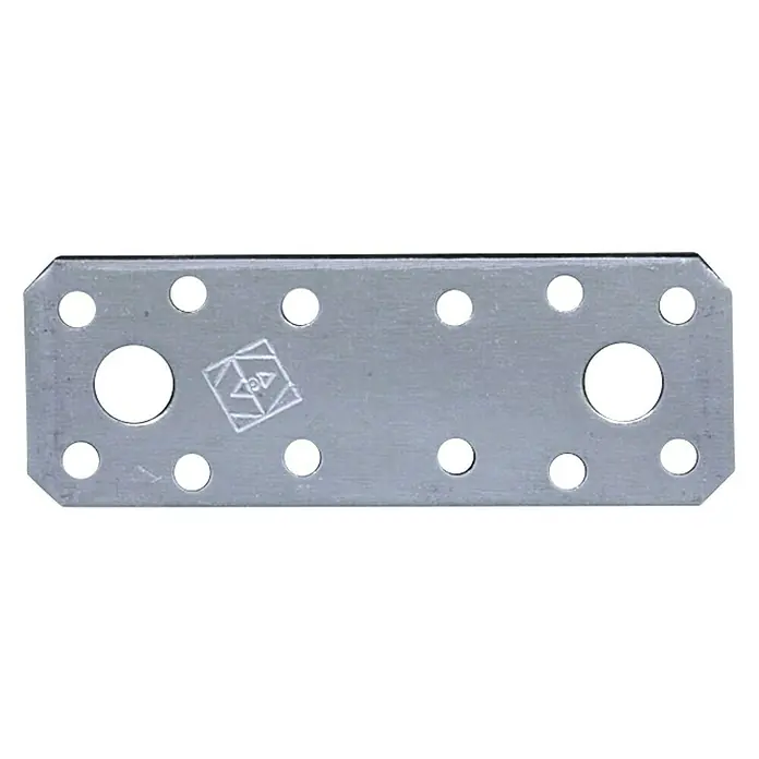 Stabilit Flachverbinder - 96 x 35 mm, 1 Stk. - Metallplatte mit Löchern, ideal für Konstruktionen und Verbindungen. Robuste Bauweise garantiert Stabilität.