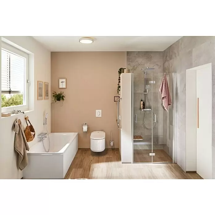 Paulmann LED-Deckenleuchte rund Aviar - 20 W, Ø x H: 300 mm x 6,2 cm, Chrom - Stimmungsaufnahme