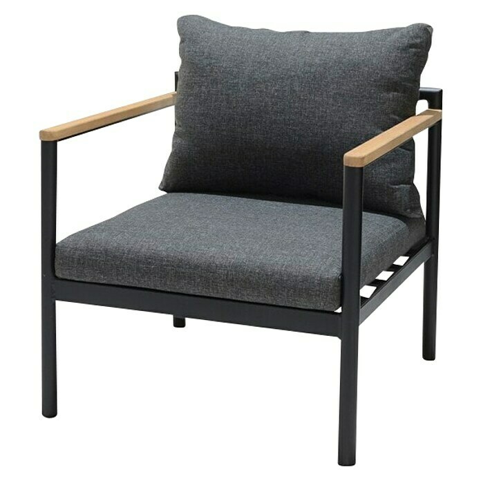 Sensum Bergby Lounge stolica (Š x D x V: 70 x 70 x 65 cm, Aluminij, Antracit)