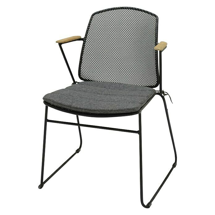 Sensum Vrtna stolica (Š x D x V: 56 x 60 x 80 cm, Metalna mreža, Antracit, Mogu se slagati jedni na druge)