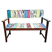 Sunfun Banco de jardín (An x Pr x Al: 124 x 60 x 88 cm, Aspecto fuerte)