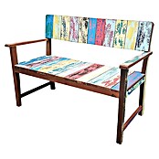 Sunfun Banco de jardín (An x Pr x Al: 124 x 60 x 88 cm, Aspecto fuerte)