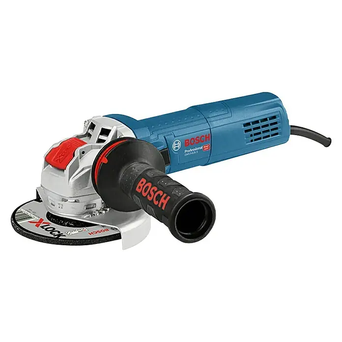 Bosch Professional X-Lock Elektro-Winkelschleifer GWX 9-125 S - 900 W, Durchmesser Scheibe: 125 mm, Leerlaufdrehzahl: 2.800 U/min - 11.000 U/min - Bosch Profi-Winkelschleifer mit X-LOCK-System und Zusatzhandgriff für präzise Schleifarbeiten.
