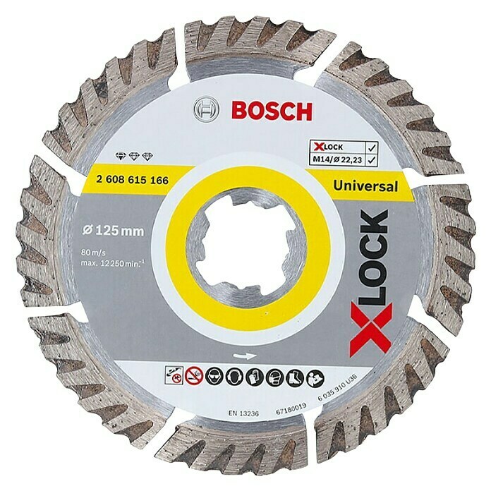 Bosch Professional X-Lock Dijamantna rezna ploča (125 mm, Prikladno za: Beton)